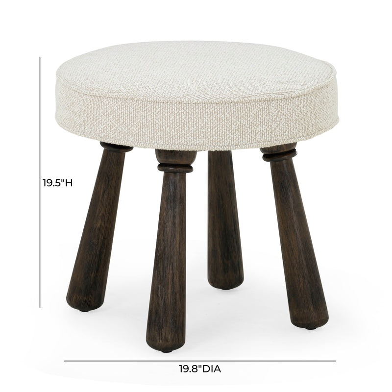 Pookie Performance Boucle Accent Stool-zoom-