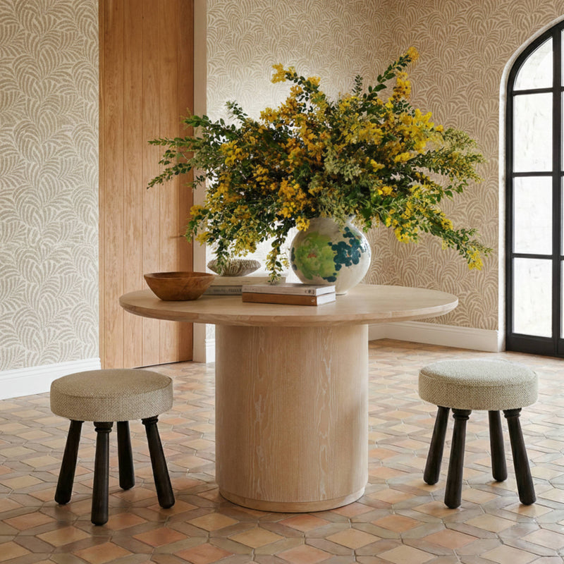 Pookie Performance Boucle Accent Stool-zoom-