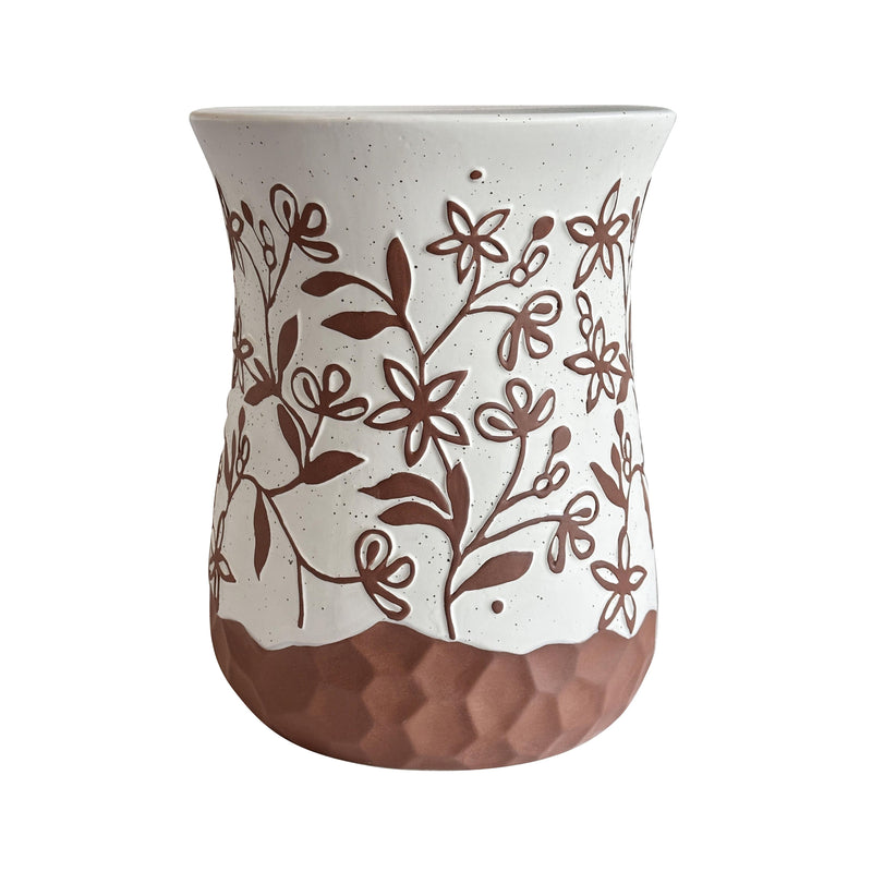 Ceramic Carved Terracotta Indoor/Outdoor Table-zoom-