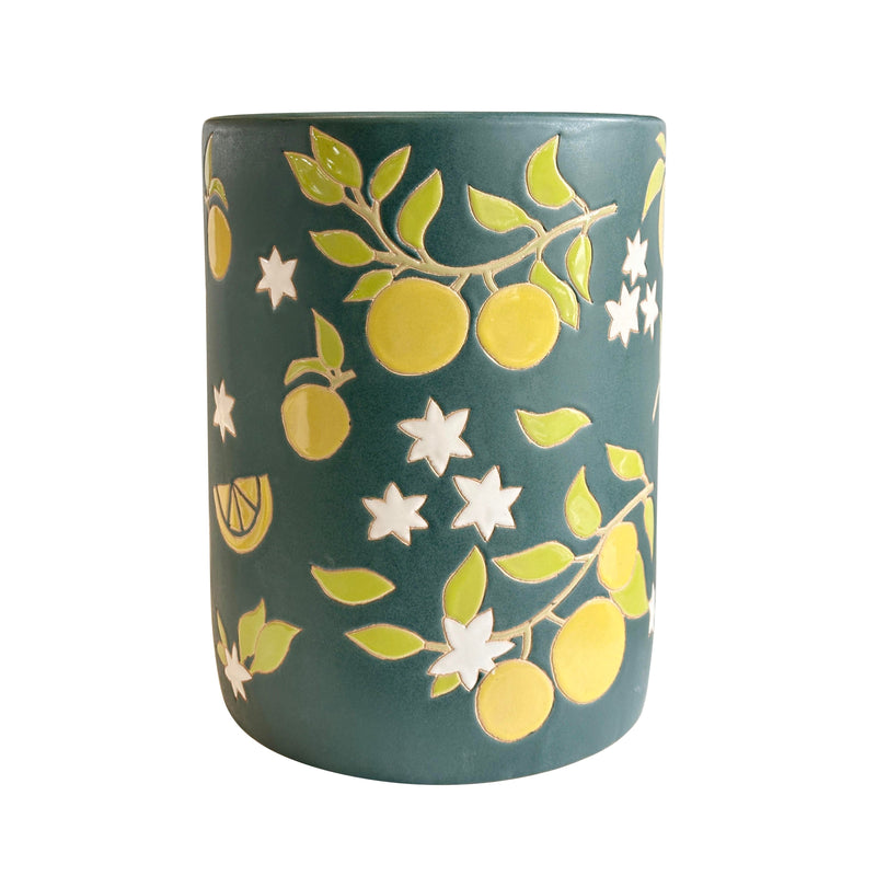 Tempest Citrus Indoor/Outdoor Ceramic Table-zoom-
