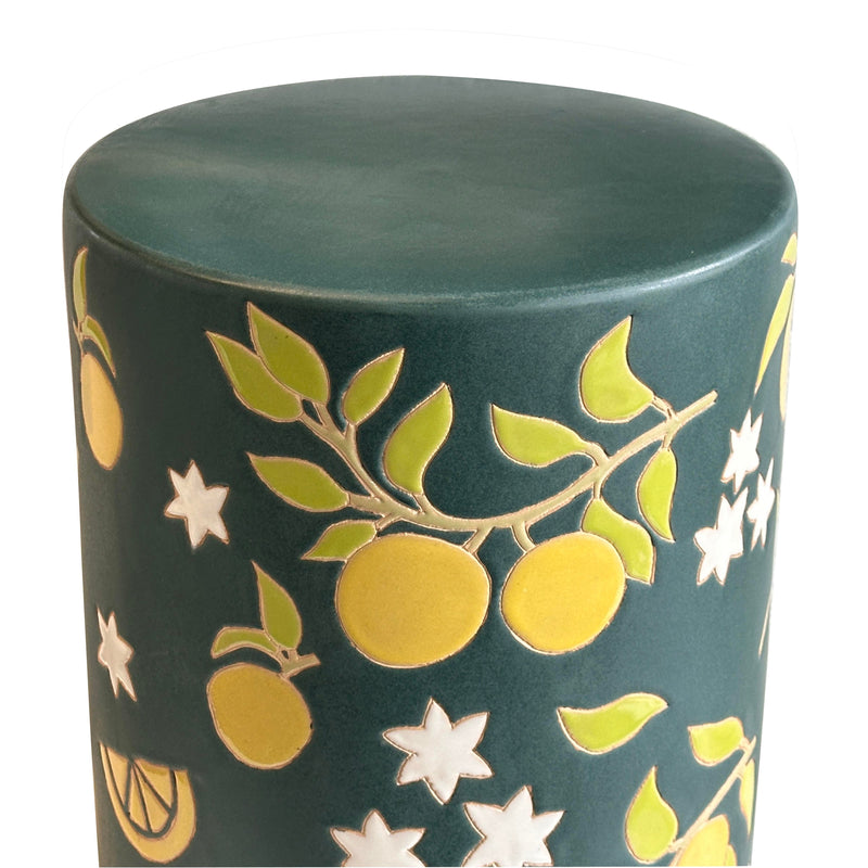 Tempest Citrus Indoor/Outdoor Ceramic Table-zoom-