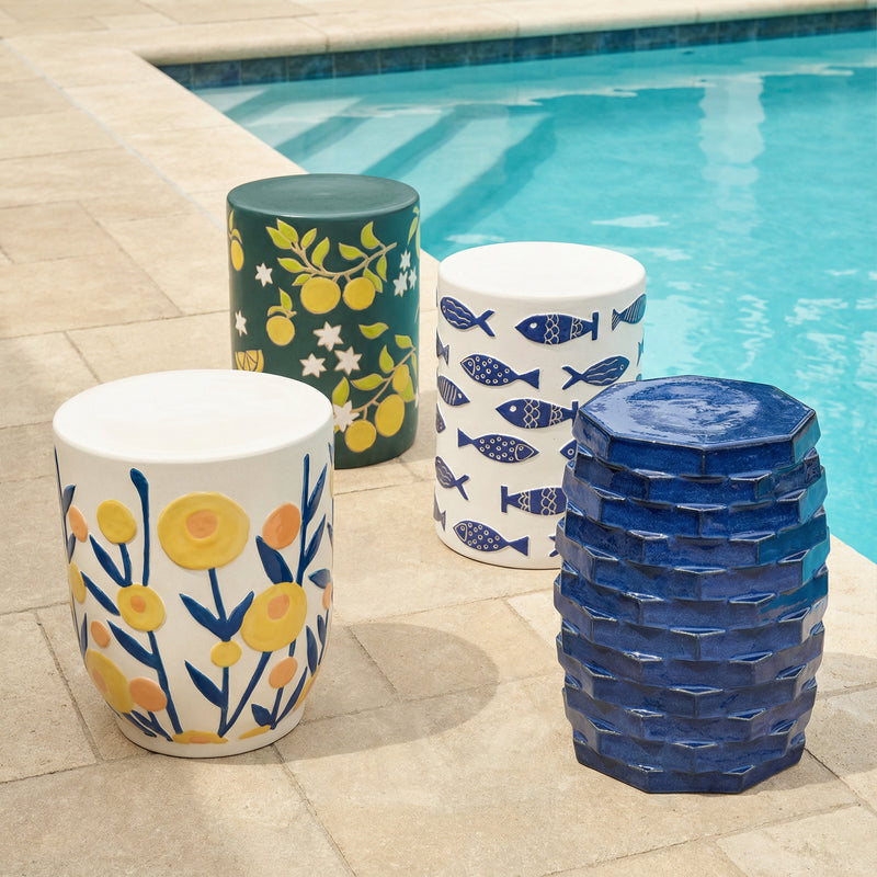 Tempest Citrus Indoor/Outdoor Ceramic Table-zoom-