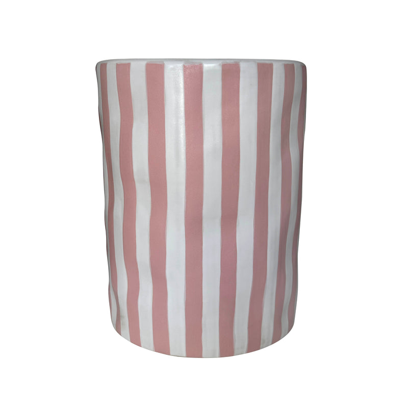 Tempest Indoor/Outdoor Ceramic Table in Stripes-zoom-