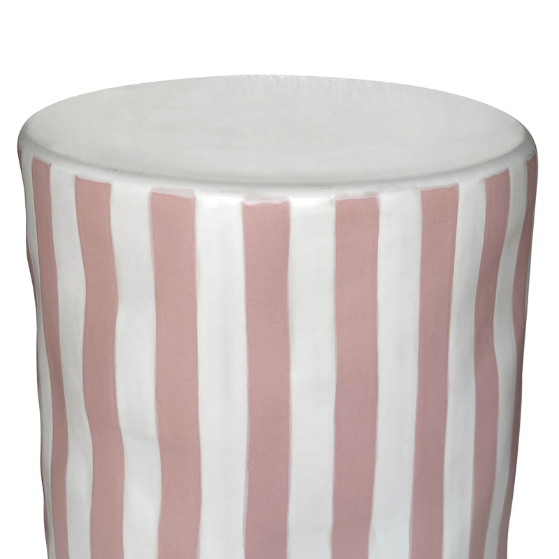 Tempest Indoor/Outdoor Ceramic Table in Stripes-zoom-