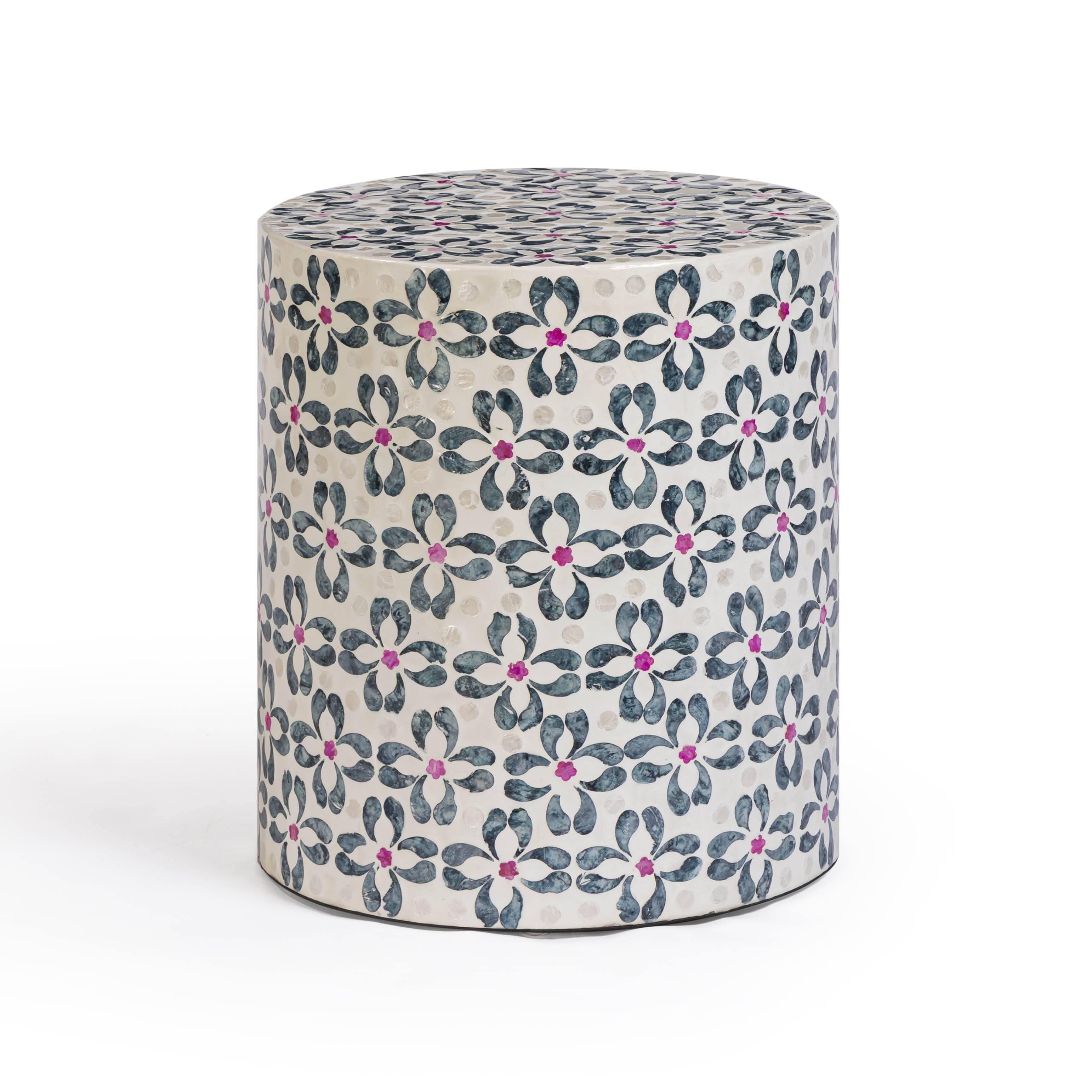 Lorna Capiz Shell Accent Stool