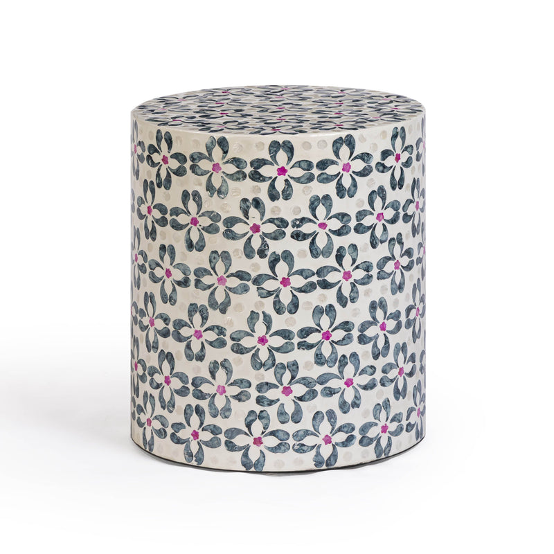 Lorna Capiz Shell Accent Stool-zoom-