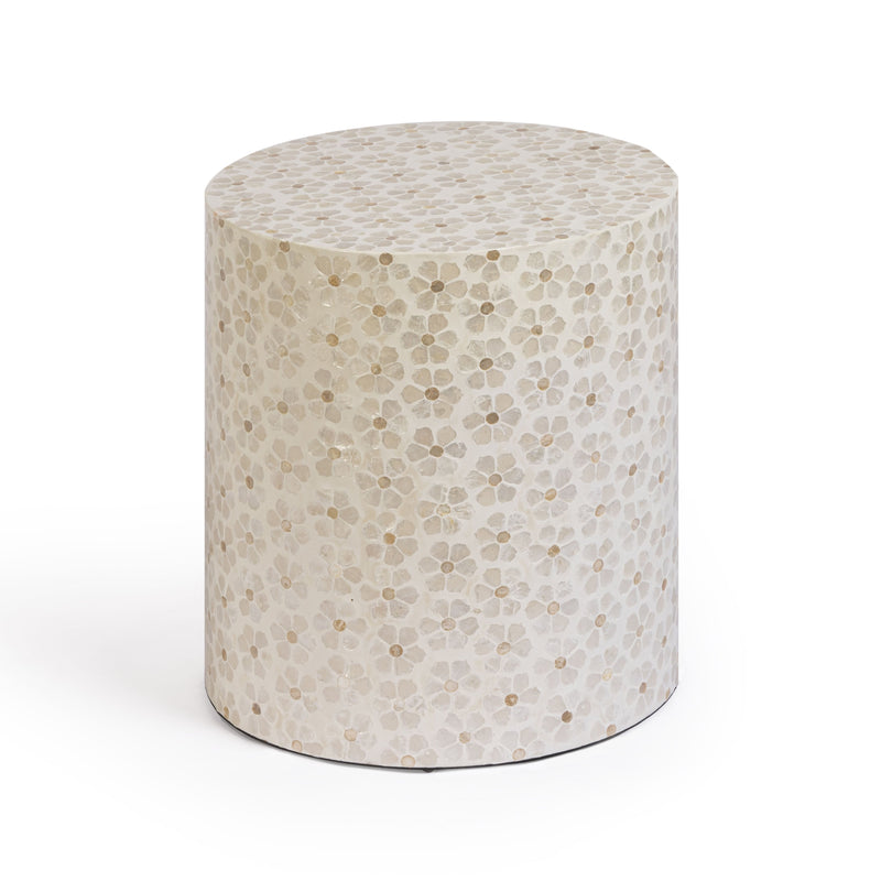 Lorna Capiz Shell Accent Stool-zoom-
