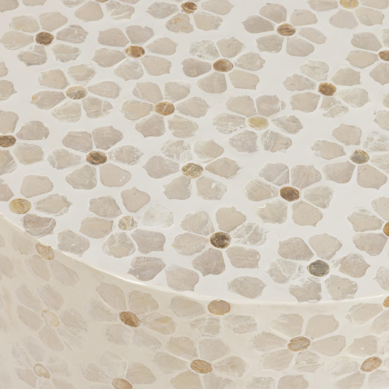 Lorna Capiz Shell Accent Stool-zoom-