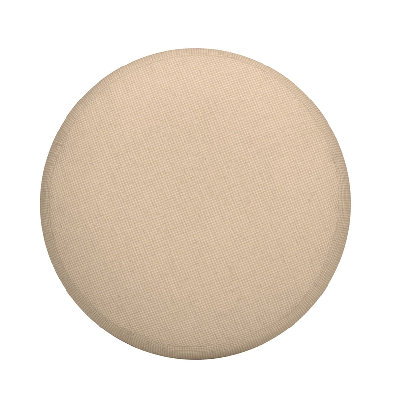 Masha Yellow Gingham Performance Linen Accent Stool-zoom-
