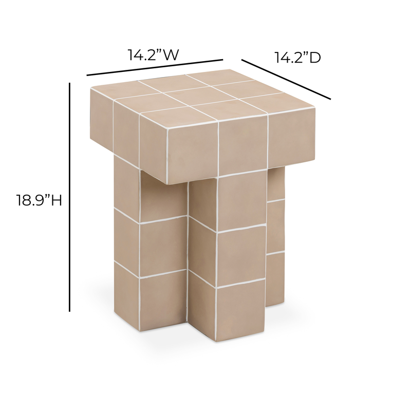 Alma Tile Concrete Indoor/Outdoor Side Table-zoom-
