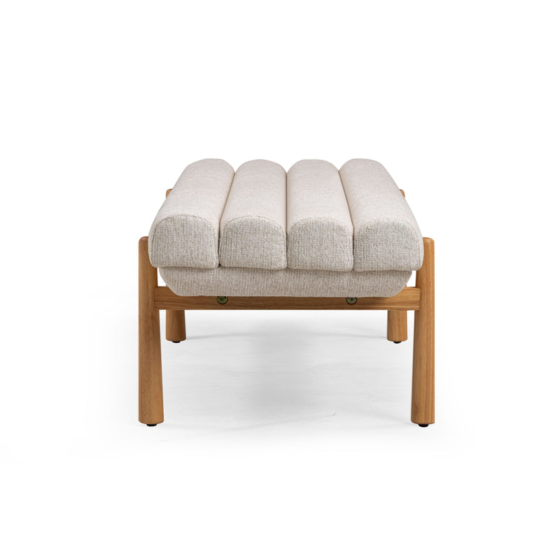 Julianna 56" Textured Performance Fabric Bench-zoom-