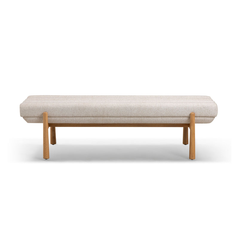 Julianna 56" Textured Performance Fabric Bench-zoom-