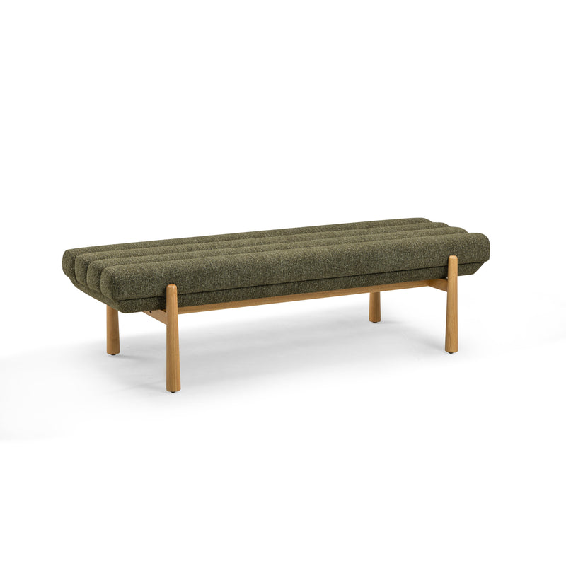 Julianna 56" Textured Performance Fabric Bench-zoom-