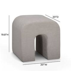 Desi Performance Velvet Ottoman