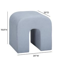 Desi Performance Velvet Ottoman