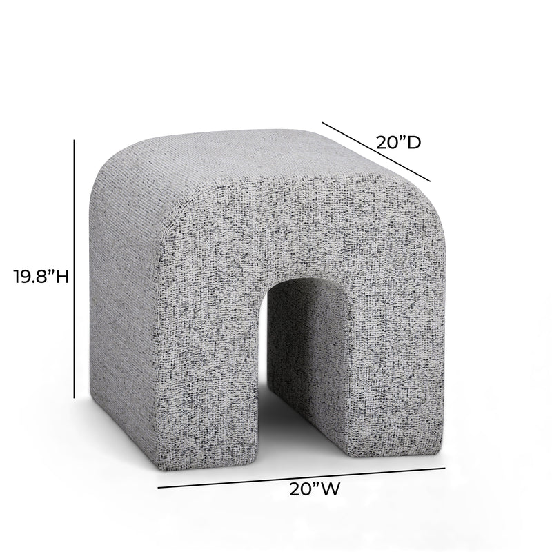 Desi Woven Performance Fabric Ottoman-zoom-