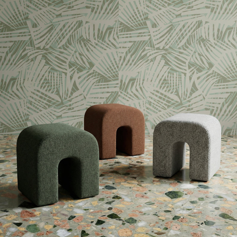 Desi Woven Performance Fabric Ottoman-zoom-