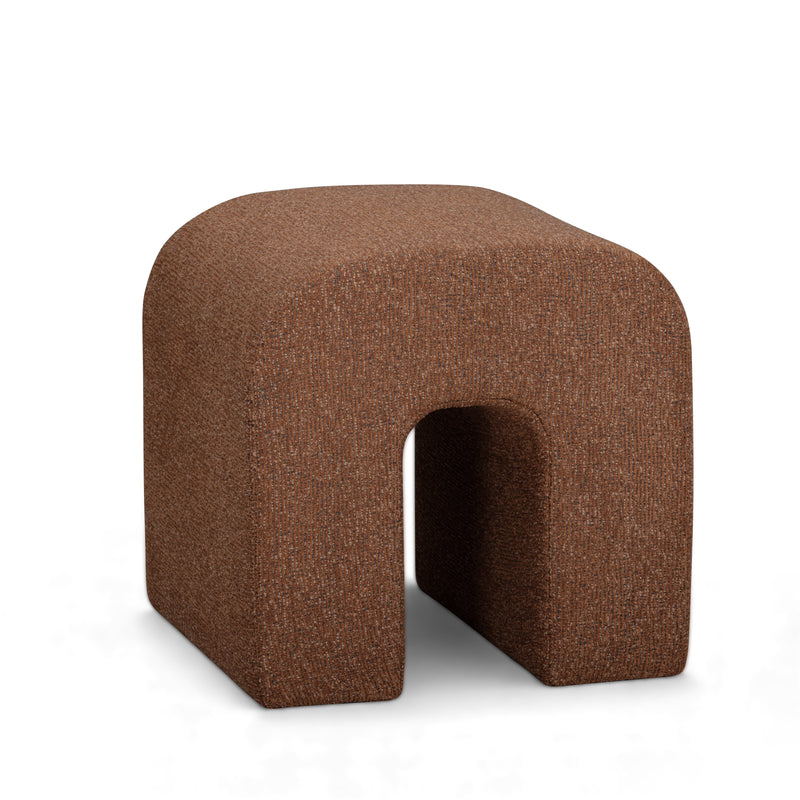 Desi Woven Performance Fabric Ottoman-zoom-