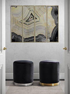 Opal Performance Velvet Ottoman