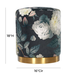 Opal Performance Velvet Ottoman