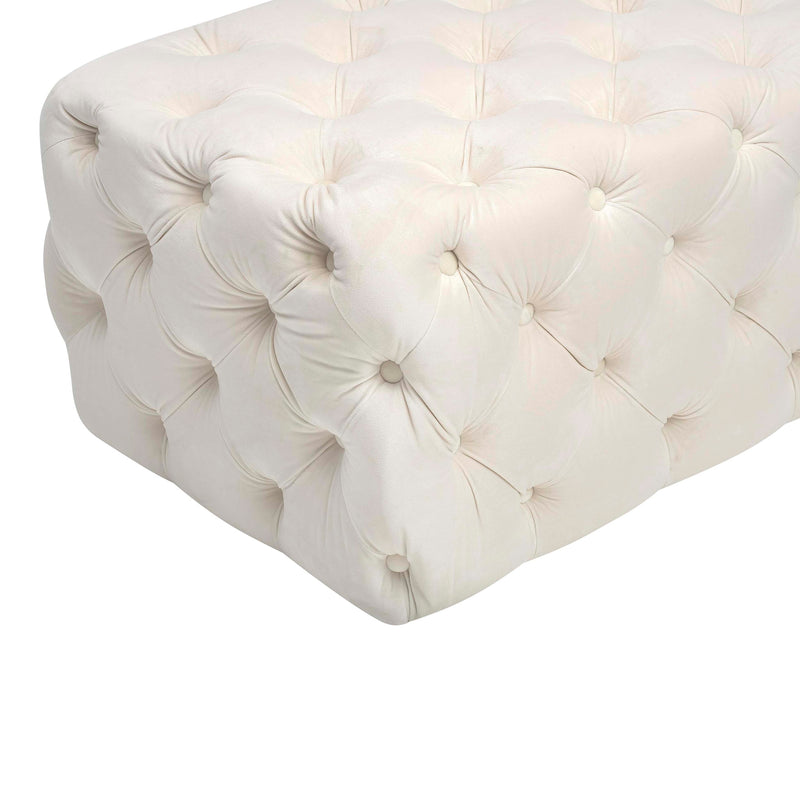 Kaylee 49" Performance Velvet Tufted Jumbo Ottoman-zoom-