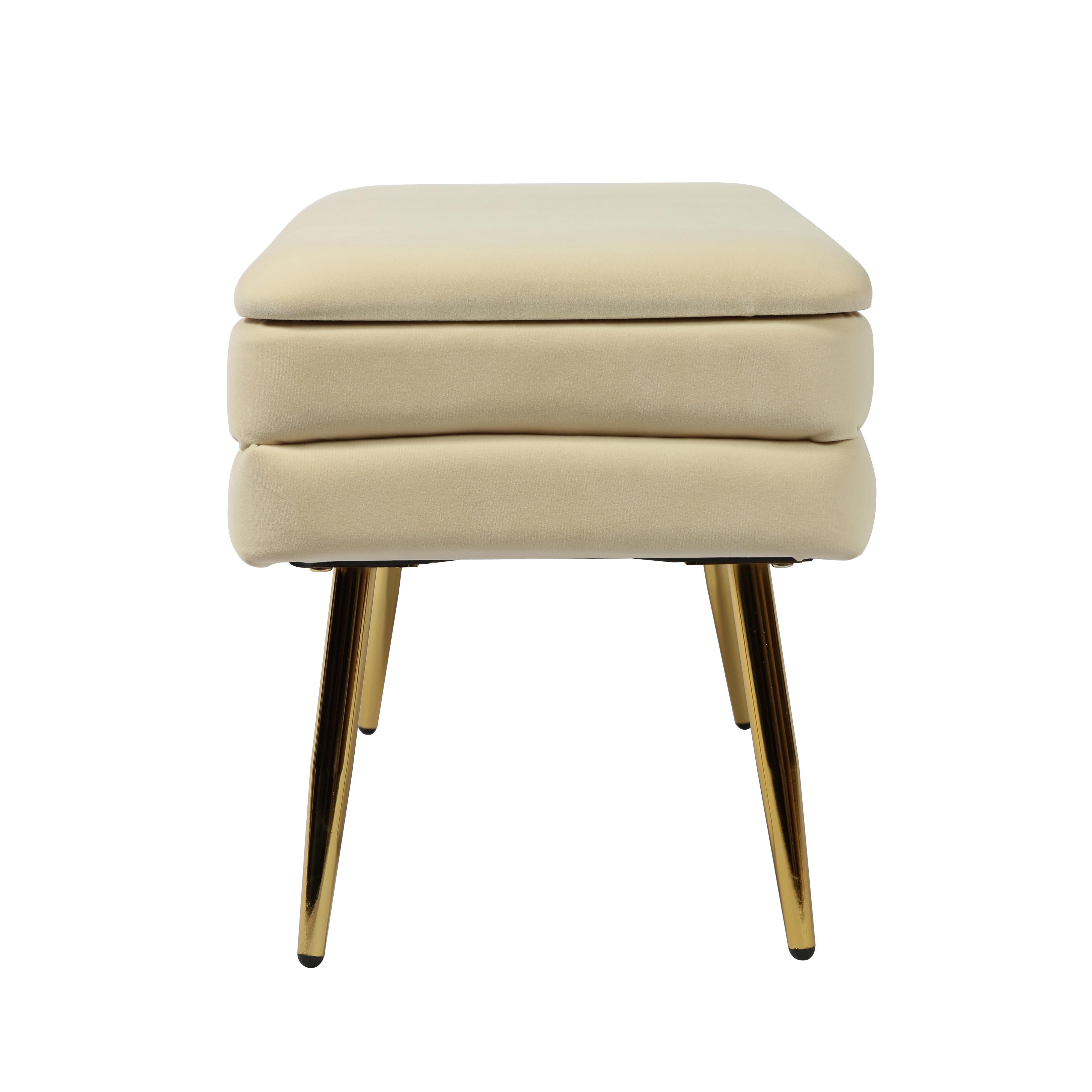 Ziva 31" Velvet Storage Bench