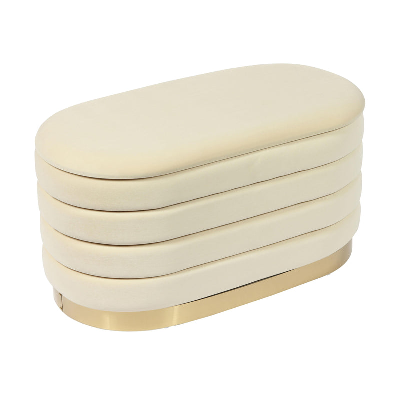 Lillian 31.5" Performance Velvet Storage Bench-zoom-