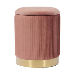 Zoe Performance Velvet Storage Ottoman