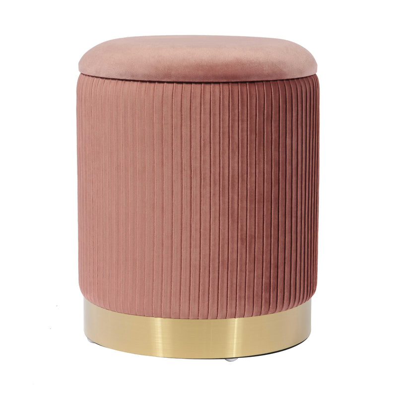 Zoe Performance Velvet Storage Ottoman-zoom-