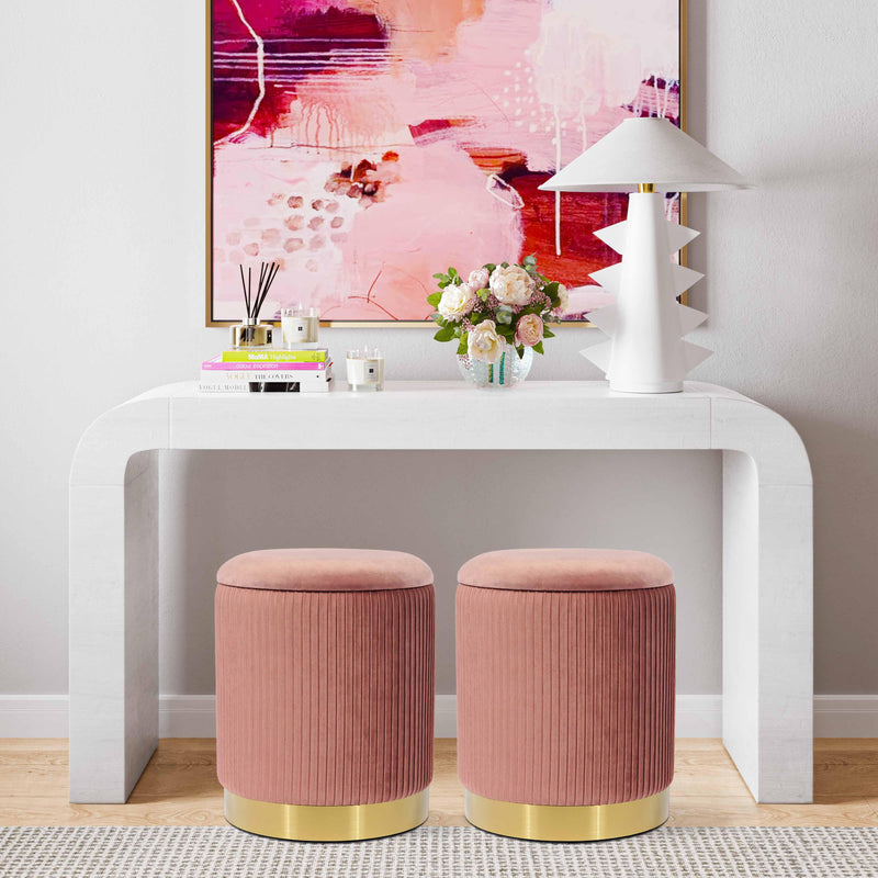 Zoe Performance Velvet Storage Ottoman-zoom-