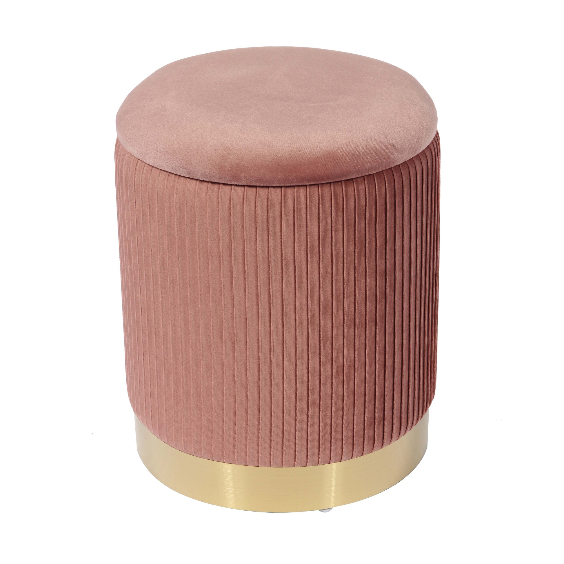 Zoe Performance Velvet Storage Ottoman