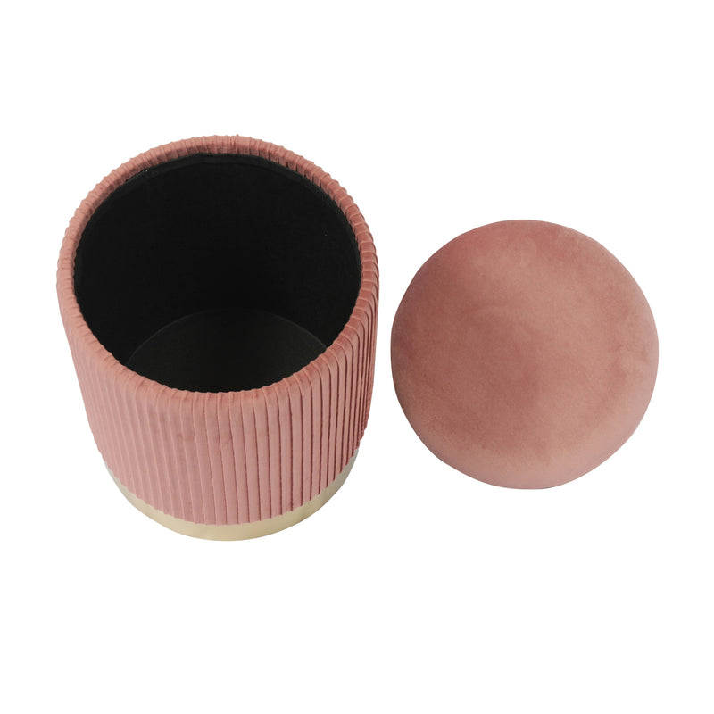 Zoe Performance Velvet Storage Ottoman-zoom-