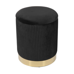 Zoe Performance Velvet Storage Ottoman