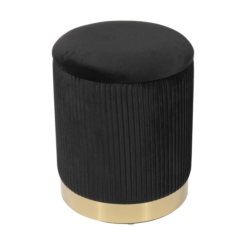 Zoe Performance Velvet Storage Ottoman-zoom-