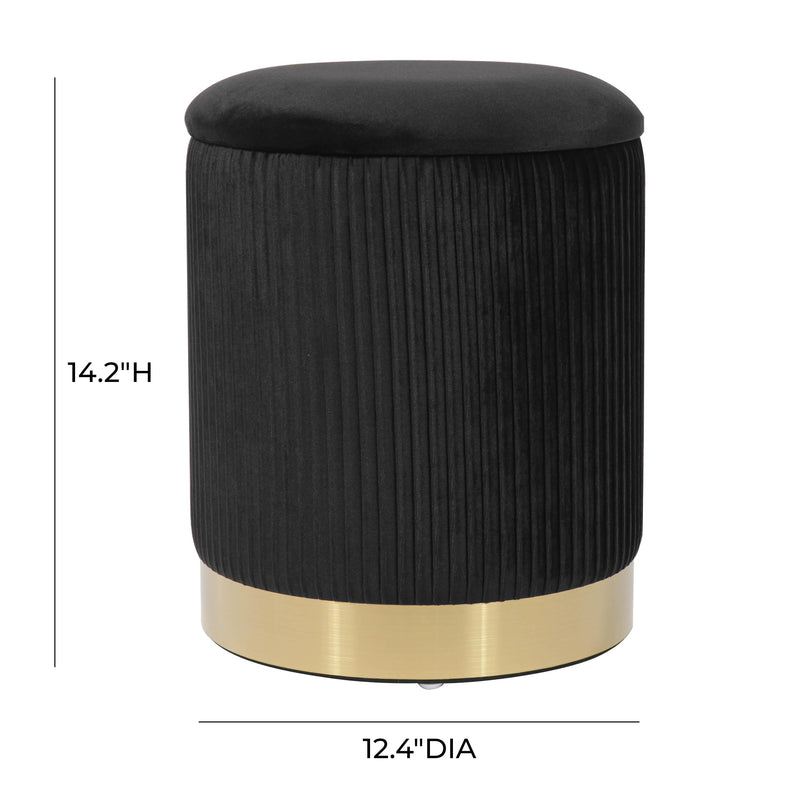 Zoe Performance Velvet Storage Ottoman-zoom-