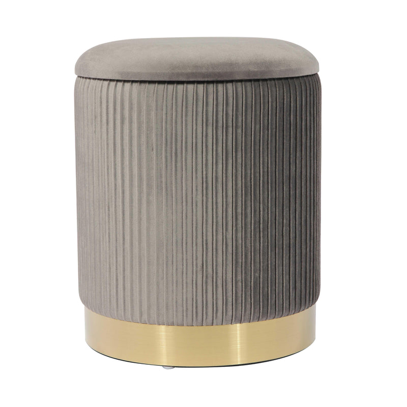 Zoe Performance Velvet Storage Ottoman-zoom-