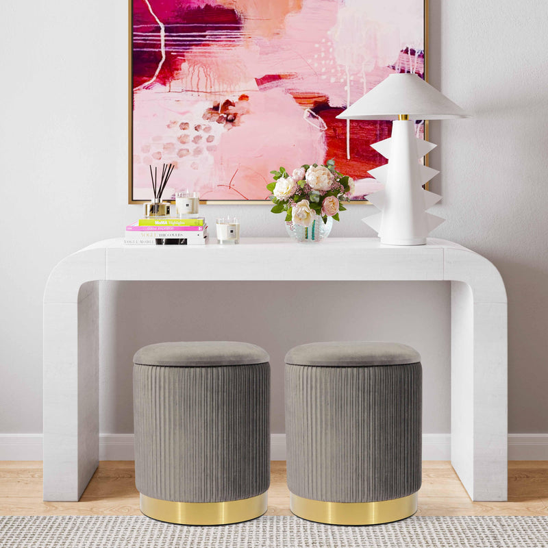 Zoe Performance Velvet Storage Ottoman-zoom-