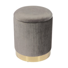 Zoe Performance Velvet Storage Ottoman