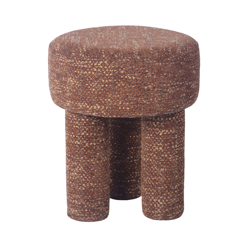 Claire Nubby Performance Fabric Accent Stool-zoom-