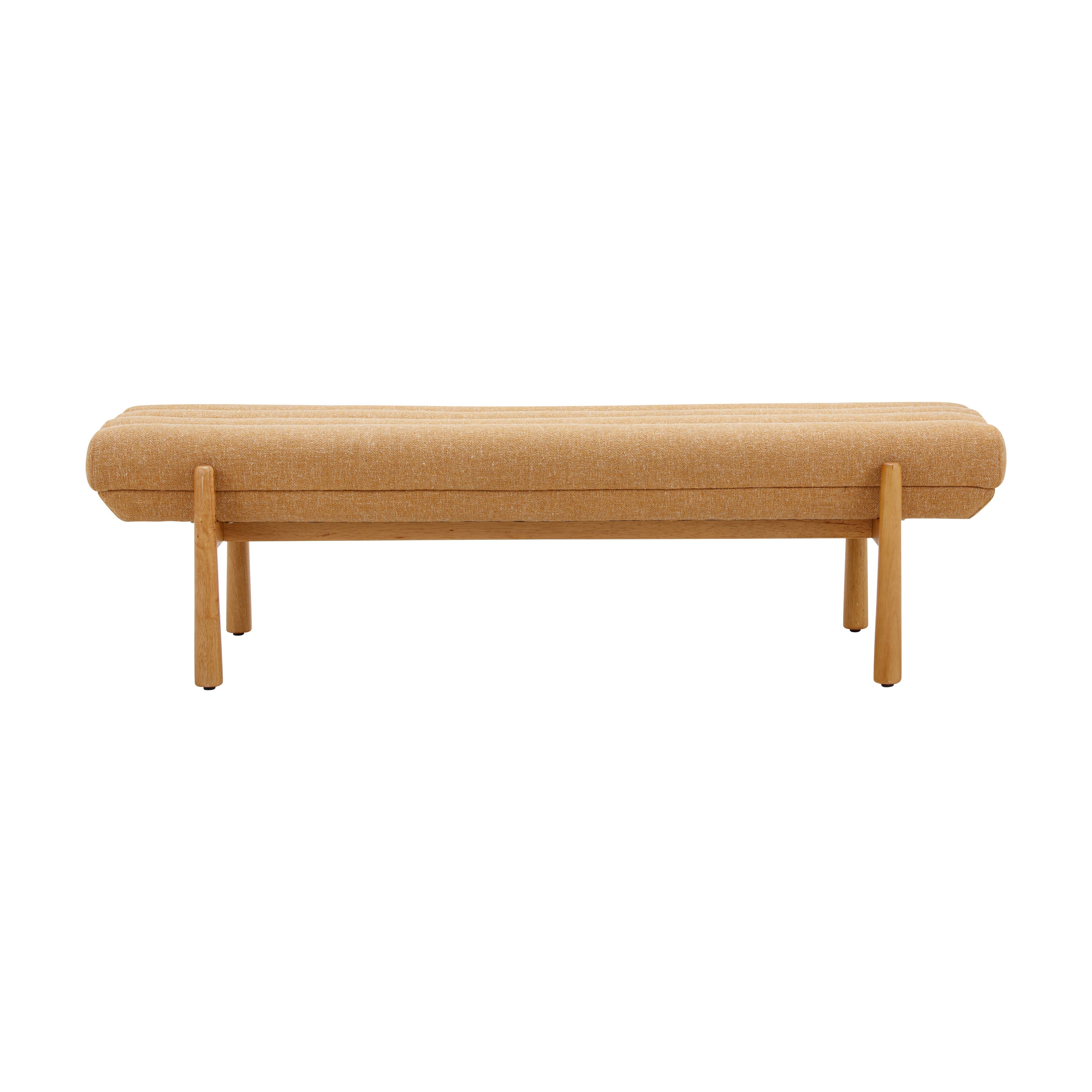 Julianna 56" Textured Performance Fabric Bench