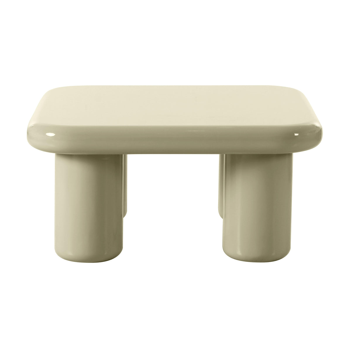 Memphis 33.5" Glossy Square Coffee Table