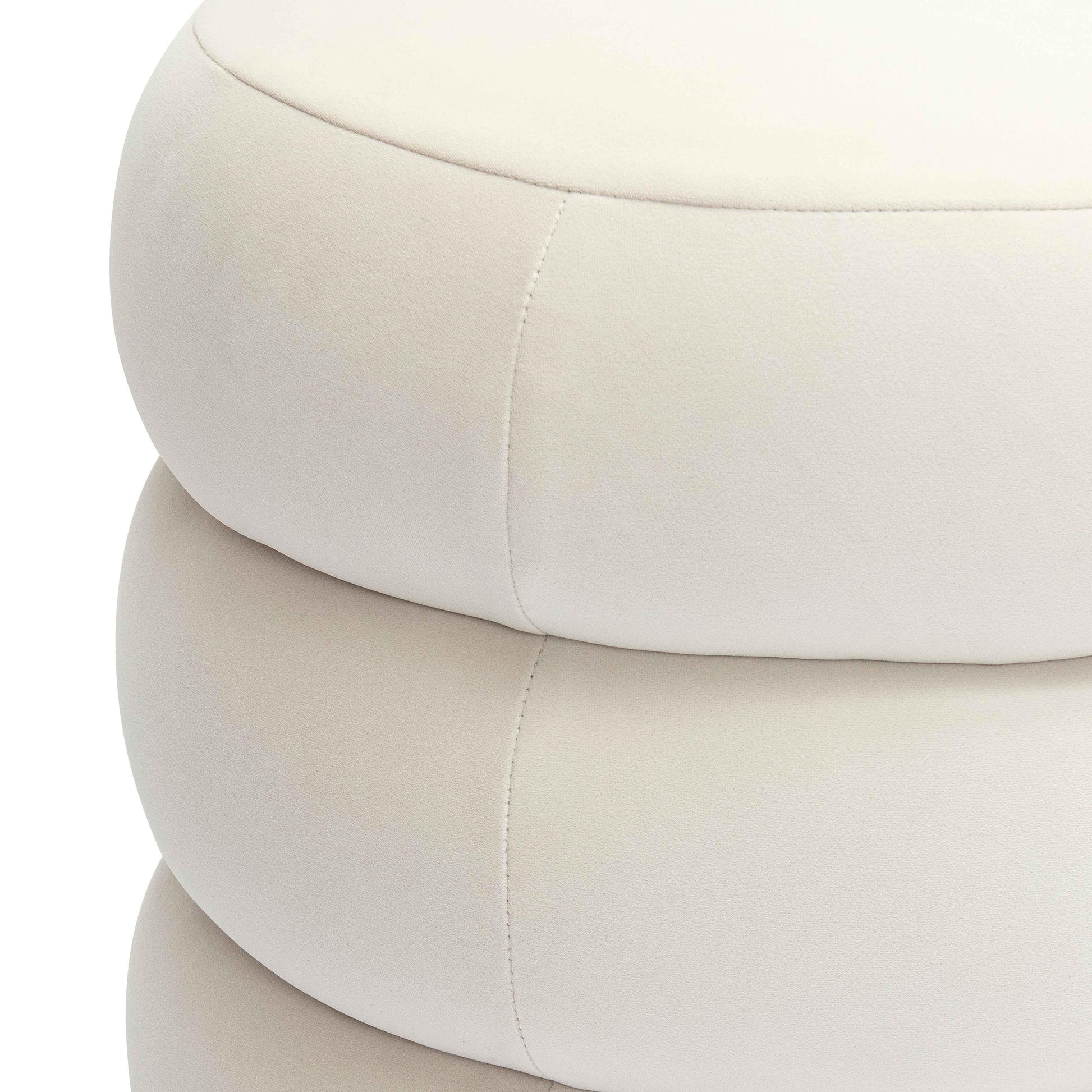 Stefanie Performance Velvet Ottoman