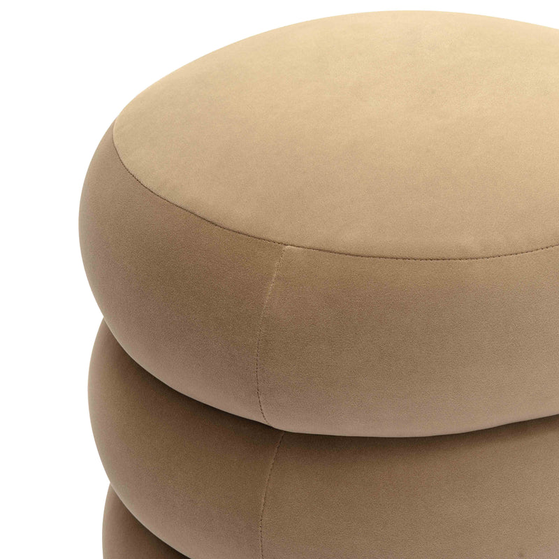 Stefanie Performance Velvet Ottoman-zoom-