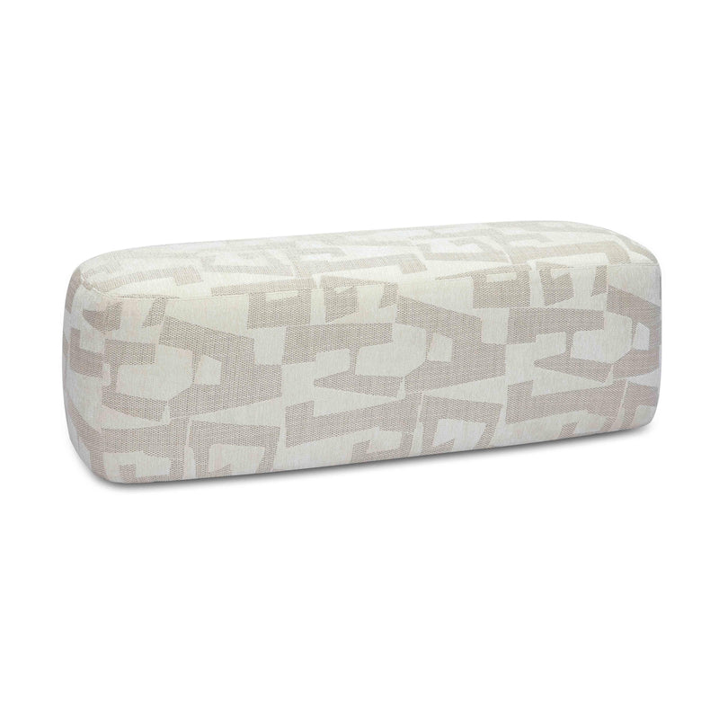 Graceland 54" Cream Performance Jacquard Bench-zoom-