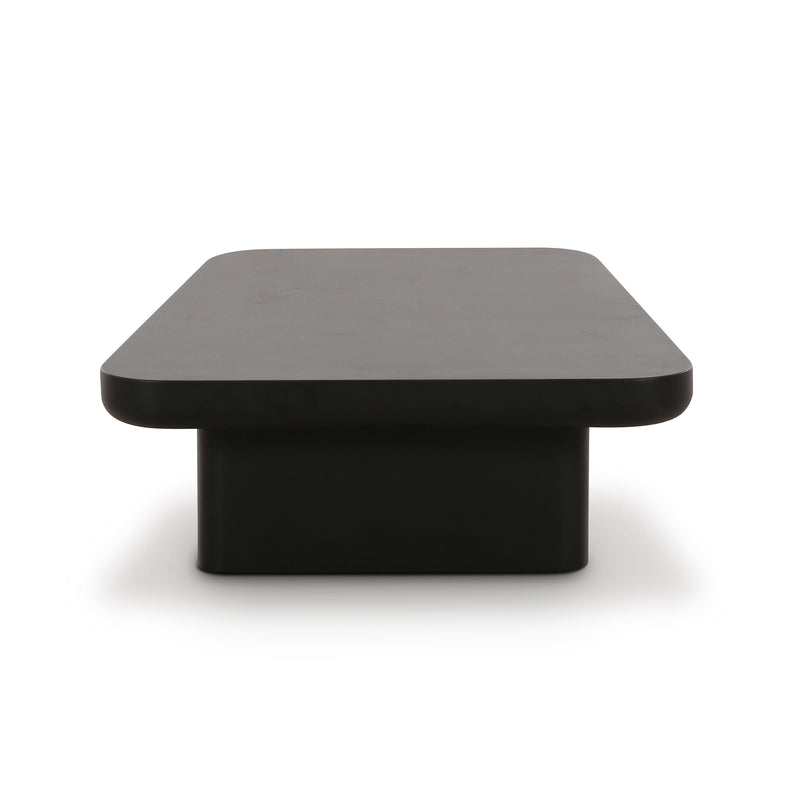 Yoko Black Coffee Table (32"-39")-zoom-
