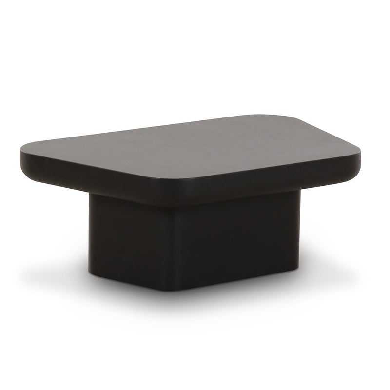 Yoko Black Coffee Table (32"-39")-zoom-