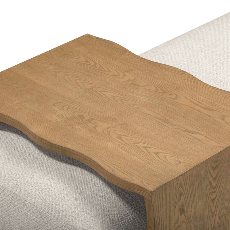 Spencer 54" Performance Basketweave Ottoman with Bridge Table-zoom-