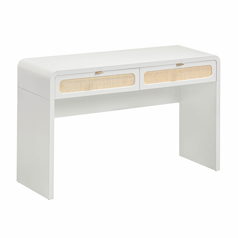 Patty 48" Rattan 2-Drawer Console Desk-zoom-
