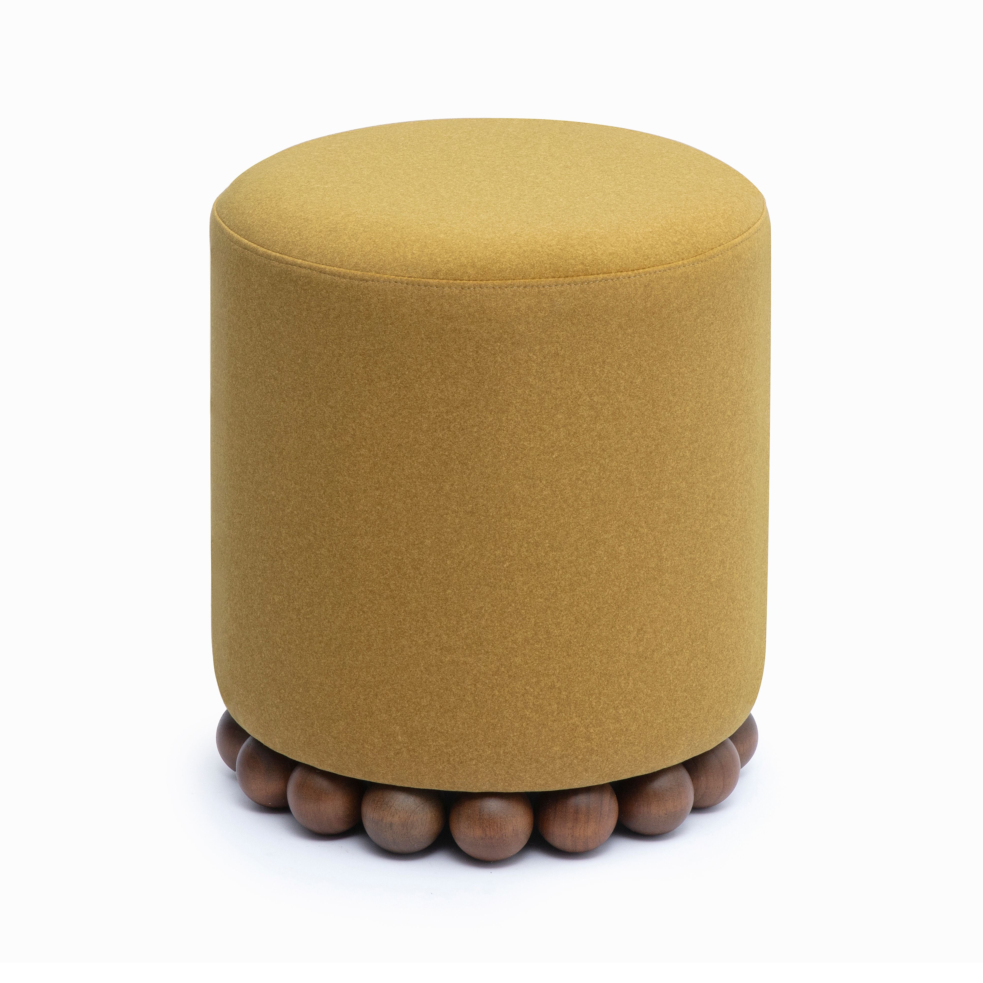 Dex Performance Vegan Mohair Ottoman