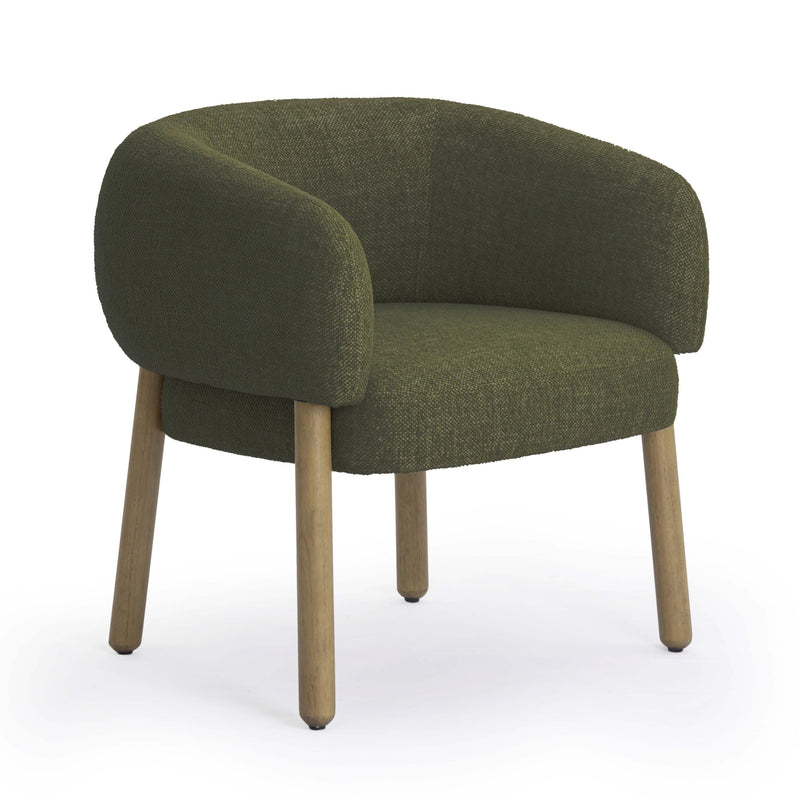 Foxy Textured Performance Fabric Accent Chair-zoom-